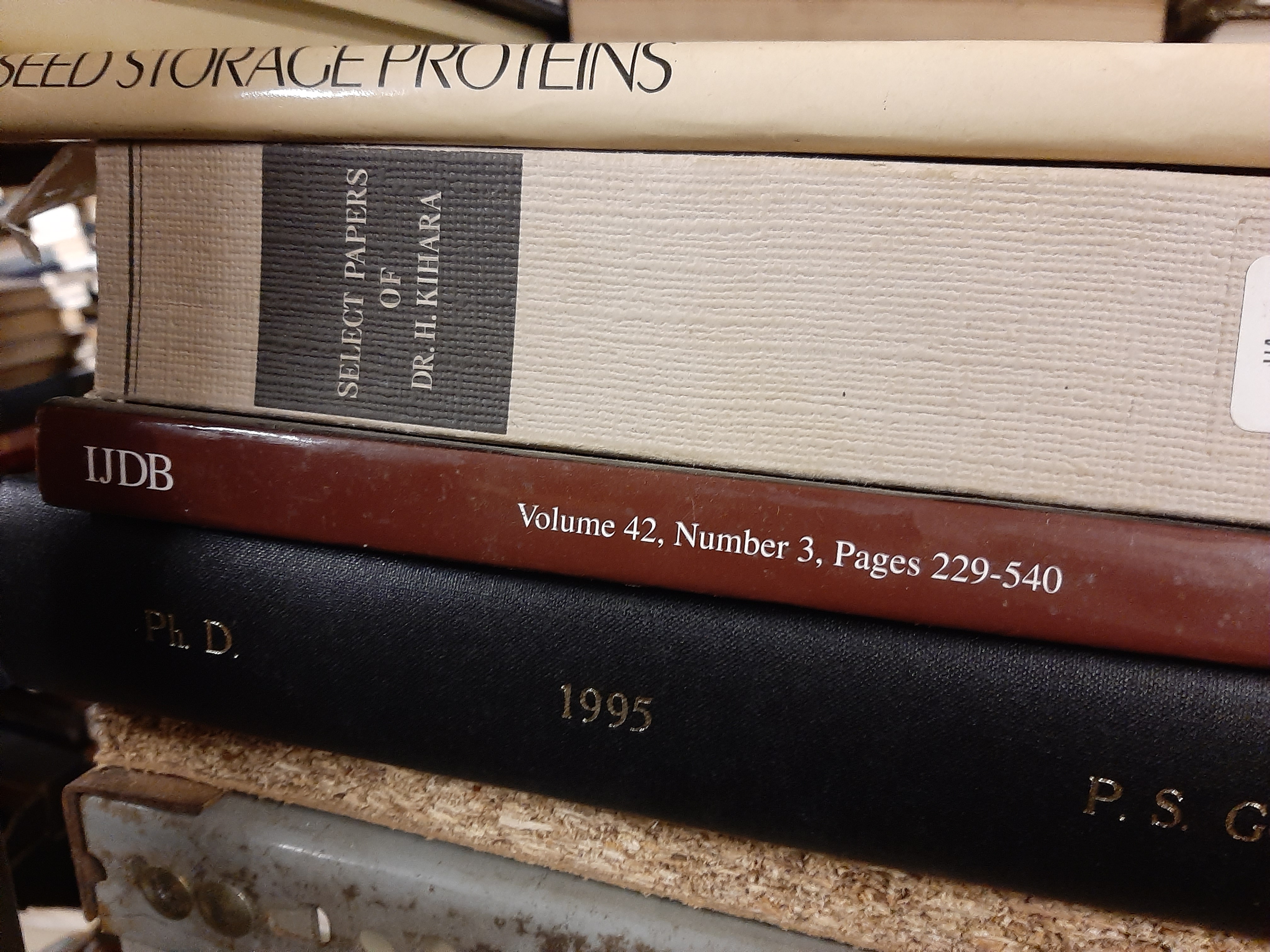 4 large format rare books ex Plant Breeding Institute Library