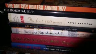 Books: seven various Pop Music Biographies and Autobiographies