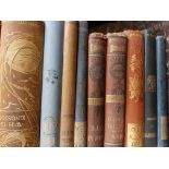 Collection of various decorative Bindings, 10 books.