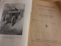 "Champion, the Story of a Motor Car", (v rare), 158pp, intact.