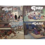 Collection of 12 various "Giles" Cartoon Annuals