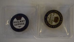 Two scarce WW1 Railway Service Badges: G&SWRmaker’s detail ‘J.A. Wylie & Co’ Issue W2160 some