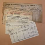 M&GN railway waybills and similar forms, some used to North Walsham.