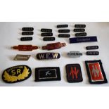 Fifteen brand new railway-interest Badges Badges: 12 x black enamel ‘GUARD’, 2 x blue enamel ‘