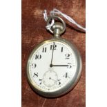 Railway-interest LMS 10958 Swiss made fob watch by Recta.