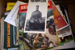 A box containing approx 60 publications from museums, railway preservation societies etc.