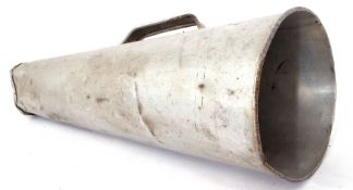 Railway Tools: GER megaphone 46cm long x 23cm large dia ‘GER 108 Senger’s patent’. Some dents.