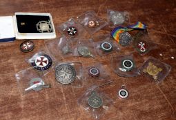 Collection of eighteen St. John’s Ambulance Badges and Medallions: LNER (3), Midland (3), GWR (2),