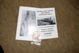Railway Ticket and itinerary for the M&GN and Waveney Valley rail tour of 8 Oct 1960: Norwich City