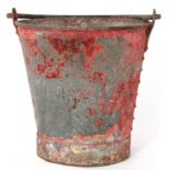Railway Tools: Fire bucket stamped ‘LMS’.