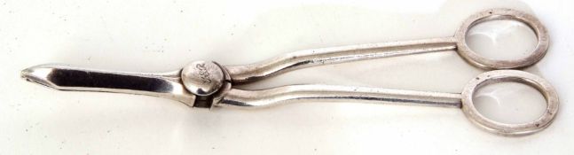 GER grape scissors 18cm, silver plated by Elkington. [railway interest]