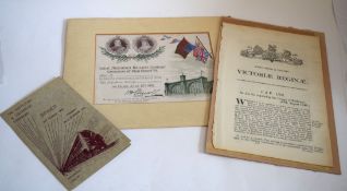 Three items of historical interest: Unused GNR pass to the Coronation of King Edward VII on 27 Jun