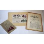 Three items of historical interest: Unused GNR pass to the Coronation of King Edward VII on 27 Jun