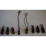 Collection of eight Railway Whistles: two brass LNER Acme Thunderers, viz 1 x LNER and 1 x SECR,