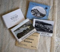 Five mini-booklets of b/w photos 9 x 7cm: Falmouth. Robin Hood’s Bay. Osbourne House IOW. Winchester