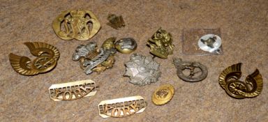 Collection of ten Badges, non-railway, mostly military.