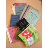 BR publications including a Rule Book 1950, a working timetable 1974-75, together with various items