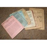 Nine books of rules and amendments to the former Midland Railway rules of 1920 coming into force