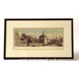 Original LNER railway carriage print ‘Kings Lynn, Norfolk’ from a water colour by Gyrth Russell.
