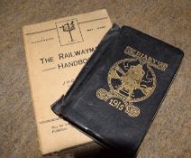 The Locomotive Engineer’s Pocketbook and diary 1915 together with TheRailwayman’s Handbook, War