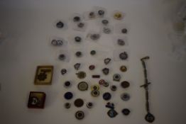 Collection of railway union, mutual help and staff association Badges, including NUR, ASLEF and TGWU