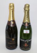 NV Castille Champagne (1 bt) t/w bottle of NV Veuve du Vernay Sparkling. (2)