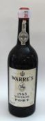 1963 Warre Vintage Port, one bottle.