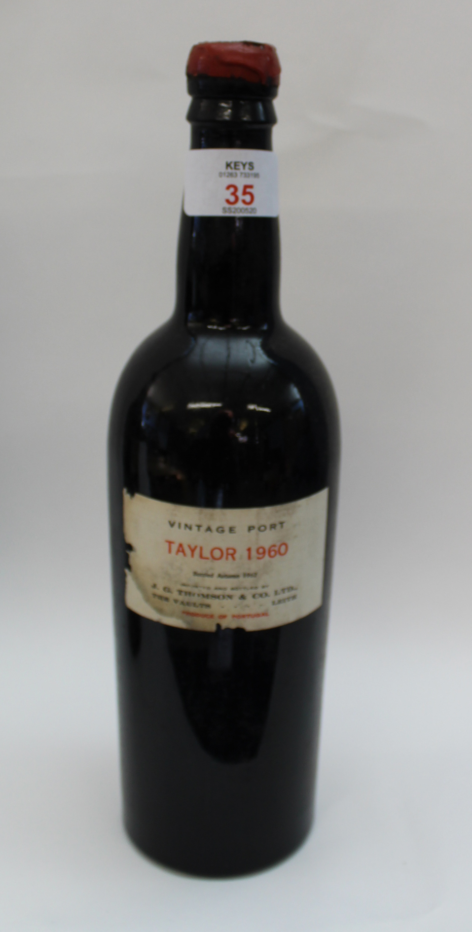 1960 Taylor Vintage Port, one bottle.