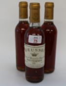 1983 Ch Rieussec, 1er Cru Classe, Sauternes (all from the same cellar bin), three half bottles.