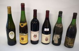 Mixed half Case: one bottle each of: 1967 Tokay Vendage Tardive, Hugel; 2005 Raffaldini