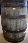 Large Wooden Whisky Barrel (empty).