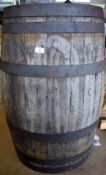 Large Wooden Whisky Barrel (empty)