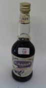 Crème de Cassis de Dijon, Olivier de Beaupreau, one bottle.