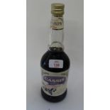 Crème de Cassis de Dijon, Olivier de Beaupreau, one bottle.