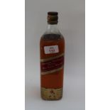 Johnnie Walker Red Label Whisky - 26 fl oz, 70° proof (lead top), one bottle.