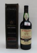 1987 Malvasia Reserve, d'Oliveiras (boxed), one bottle.