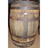 Large Wooden Whisky Barrel (empty)
