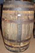 Large Wooden Whisky Barrel (empty)