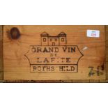 1971 Chateau Lafite Rothschild Wooden Case (empty)