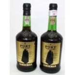 Sandeman Fine Ruby Port, two botttles.