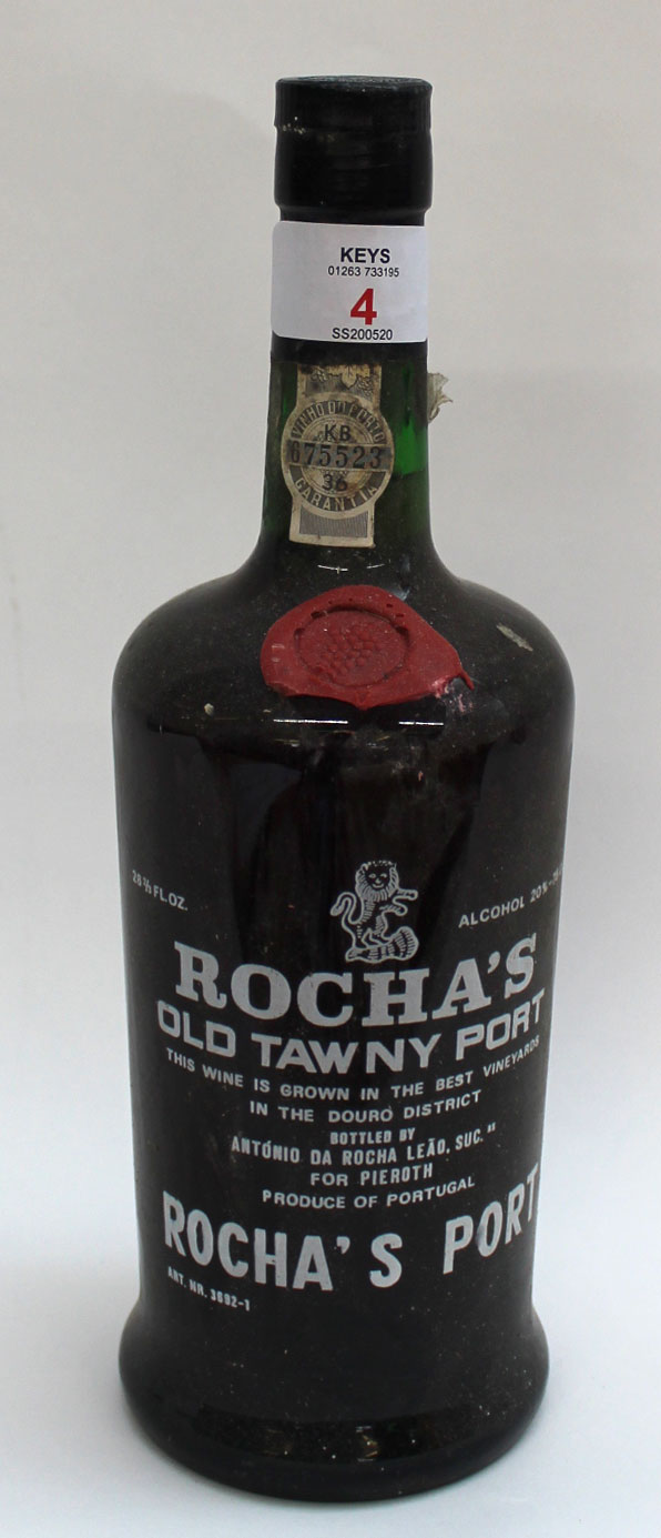 Rocha's Old Tawny Port - 26fl oz, 1970's, one bottle.