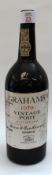 1970 Grahams Vintage Port, one bottle.