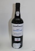1997 Churchill Vintage Port, one bottle.