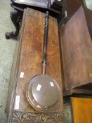 Copper Warming Pan, total length 100cm