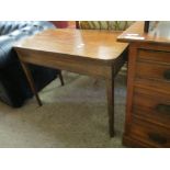 C19th mahogany fold-top Tea Table, width 92cm