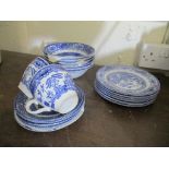 Qty various Willow Pattern Tea Wares