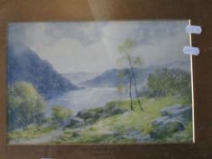 Framed landscape Watercolour