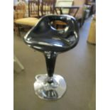 Moulded plastic and chromium finish Bar Stool