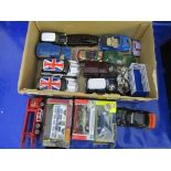 Box: gd qty various die-cast and other toy Vehicles