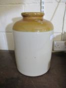 Large salt-glazed stoneware Jar, impressed mark for Doulton Lambeth to shoulder, approx 35cm